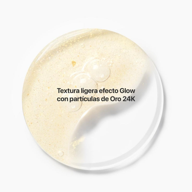 ლა კაბინი-ს სახის კანის შრატი ოქროს ნაწილაკებით