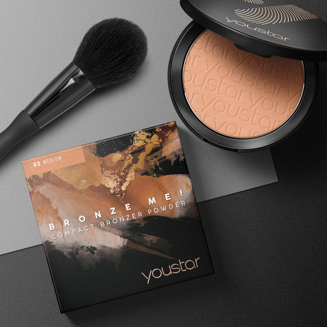 youstar BRONZE ME! Compact Bronzer Powder - 02 Medium (6622145839297)
