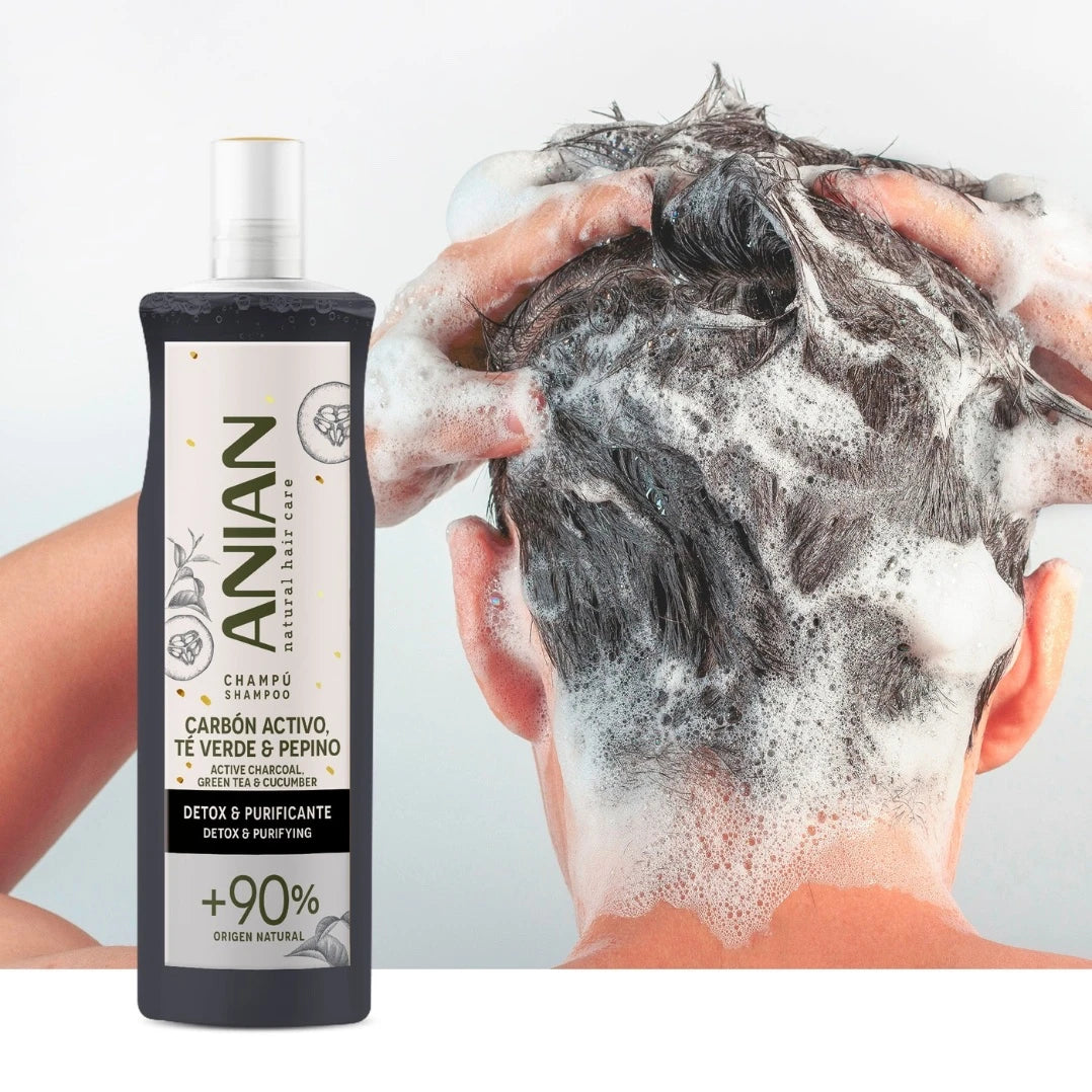 Active Charcoal, Green Tea & Cucumber Shampoo