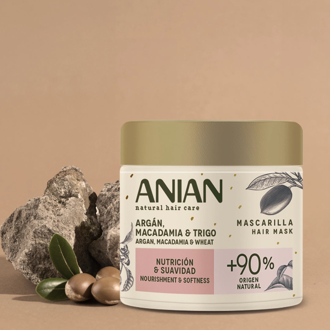 Argan, Macadamia & Wheat mask