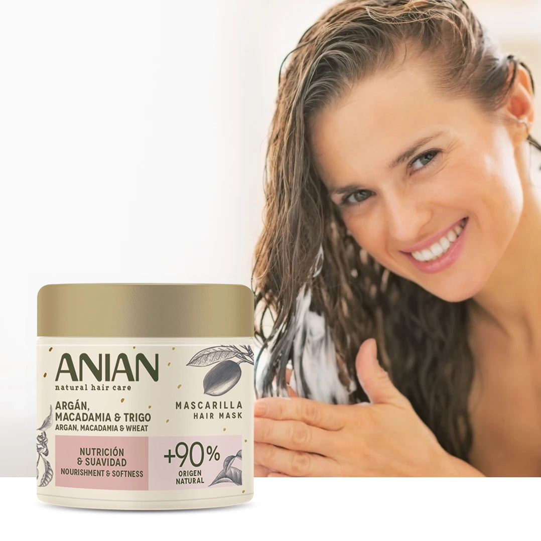 Argan, Macadamia & Wheat mask