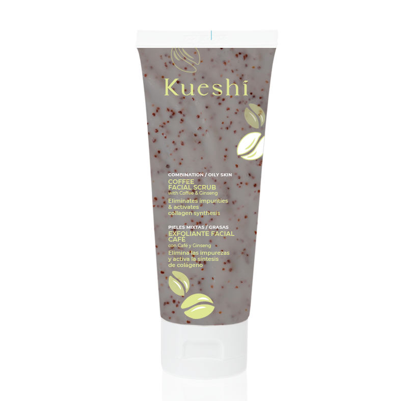 KUESHI სახის კანის გამწმენდი სკრაბი ყავის ექსტრაქტით