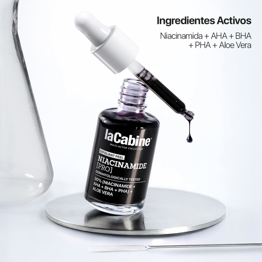 ლა კაბინი-ს სახის კანის პილინგი ნიაცინამიდის მჟავით