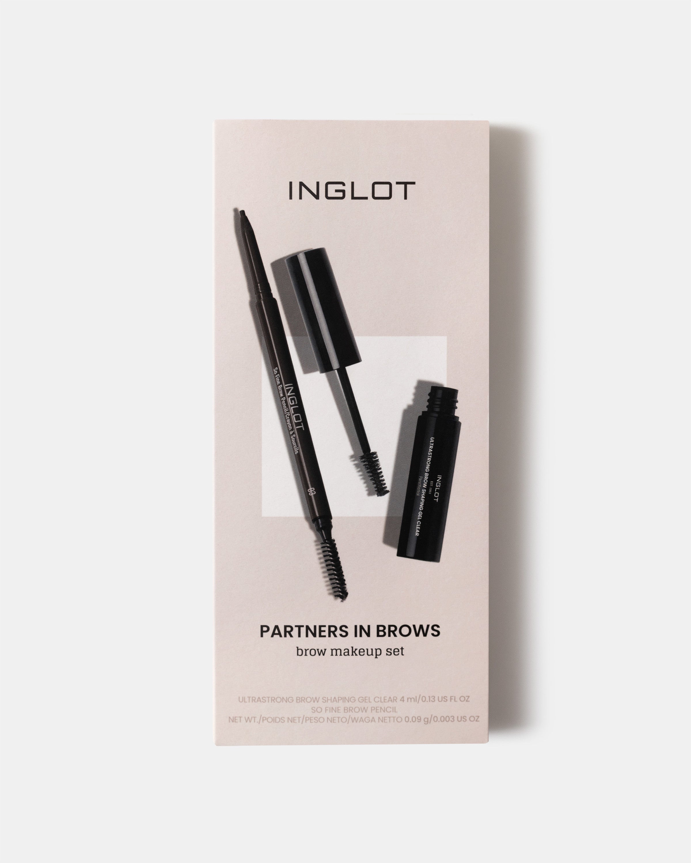INGLOT Partners  in Brows-ის მაკიაჟის ნაკრები